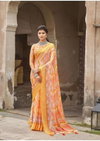 Greenleaf By Vallabhi Chiffon Printed Sarees Wholesale Clothing Suppliers In India